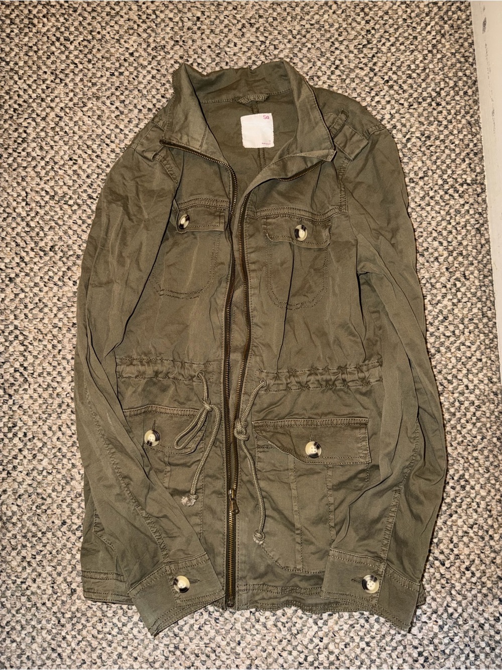 Women’s Olive Military Utility Jacket